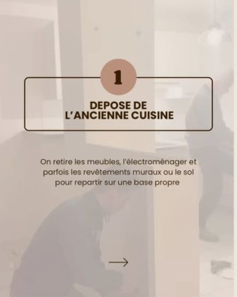 Derrière chaque cuisine terminée… il y a plusieurs étapes de travaux ! 🚧 

Dépose, préparation, ajustements techniques,...